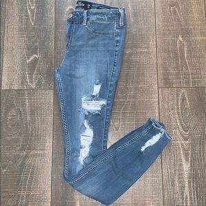 Blue skinny jeans Hollister 👖
